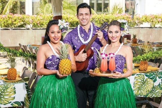 Waikiki Luau Buffet with Rock-A-Hula Show Ticket