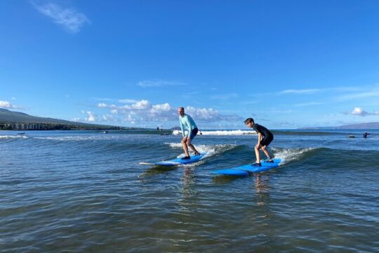 Family Surf Lessons in Kihei at Kalama Park