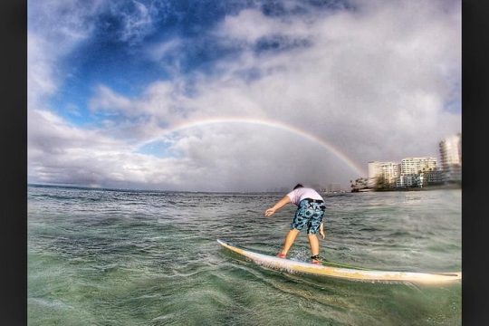 Surf Lessons in Hawaii Paddle Assisted