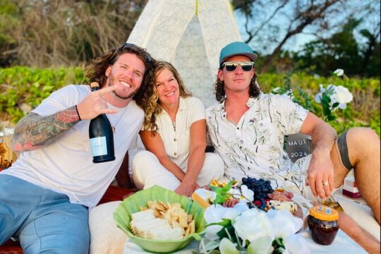 Private Breakfast Charcuterie on Hidden Beach with Photography