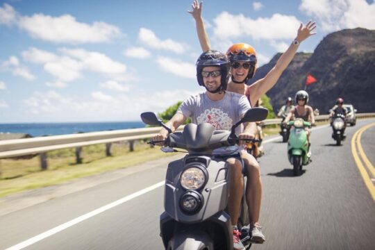 Hawaiian Style Scooter Ride around O'ahu for the Day