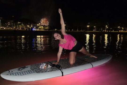 Night SUP Yoga and Fireworks at Magic Island