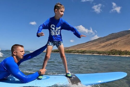 Private Family Surf Lessons on the West Side of Maui