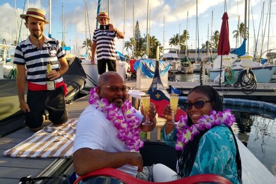 Romantic, Luxury Waikiki Gondola Cruise & Hop-on Hop-Off Bus