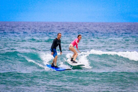 Semi Private Surf Lessons with Experienced Coaches